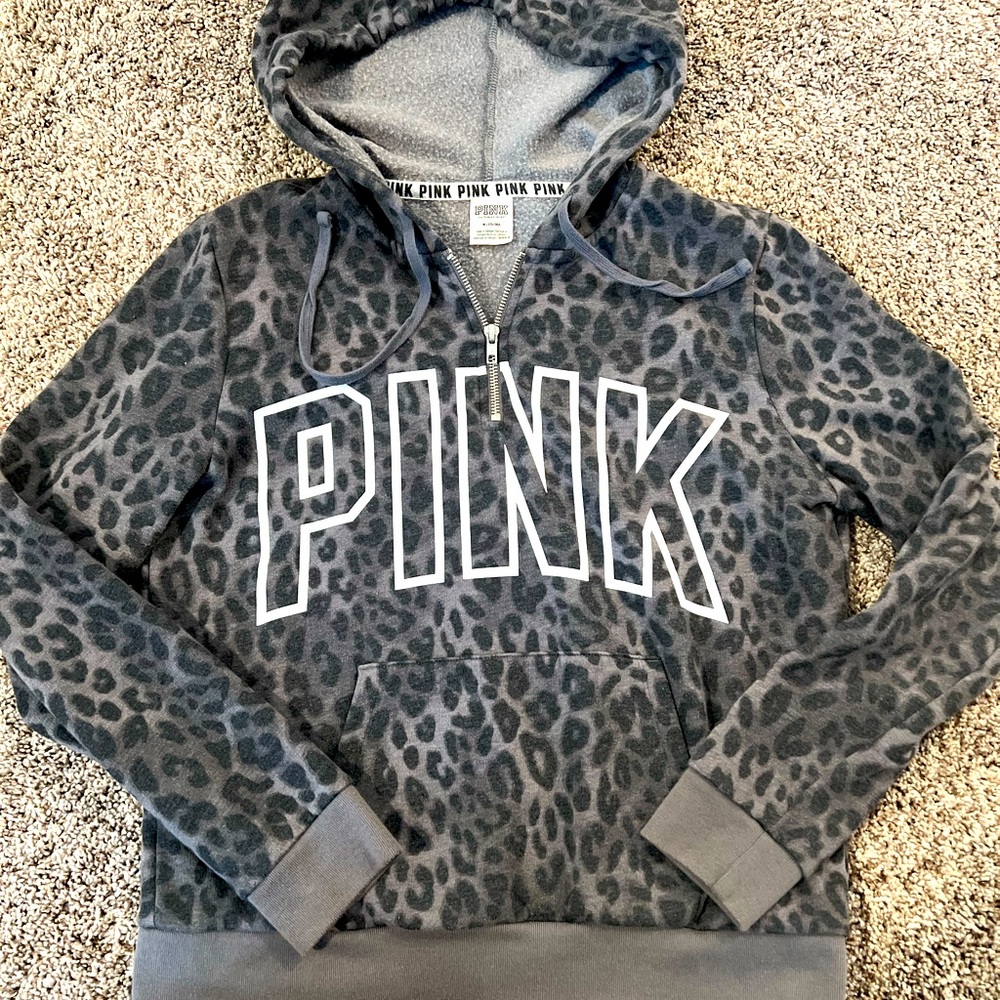 Victoria Secret Cheetah Print Hoodie